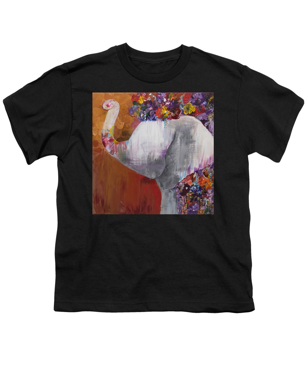 Flower Head - Elephant Collection - Youth T-Shirt