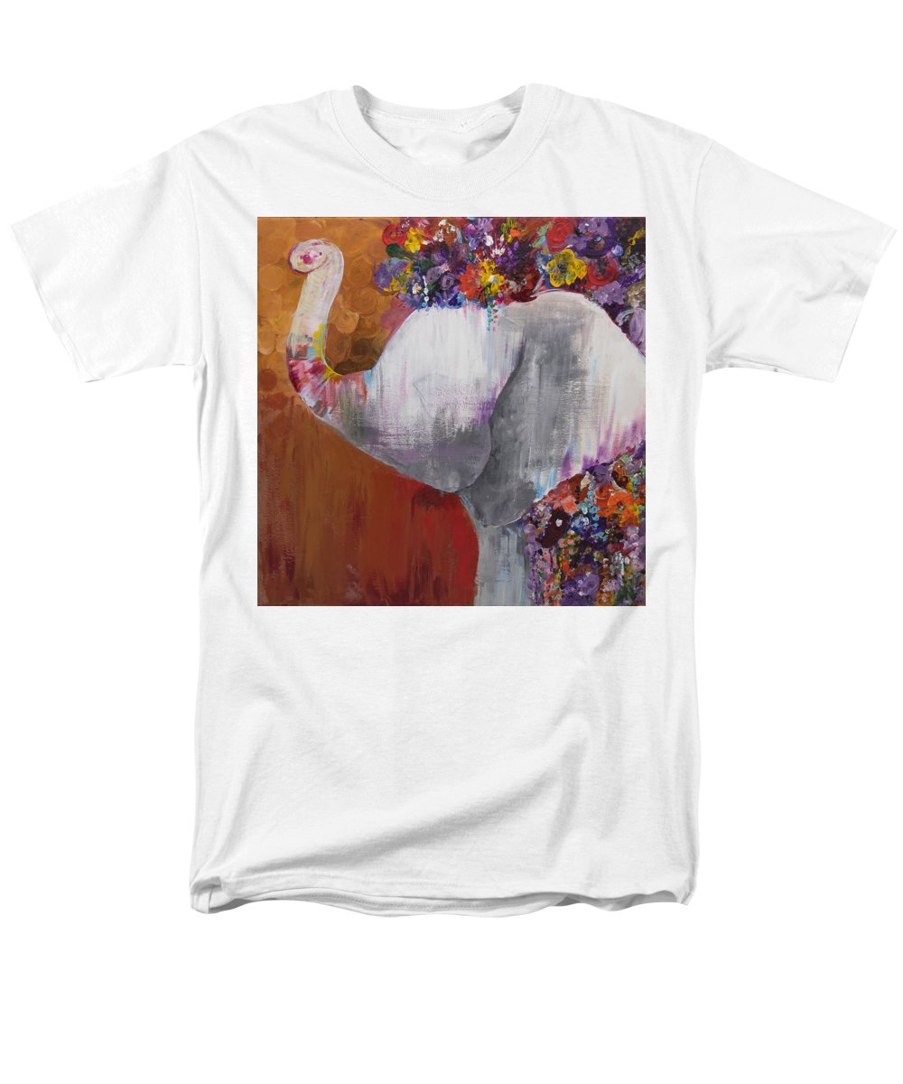 Flower Head - Elephant Collection - Men's T-Shirt  (Regular Fit)