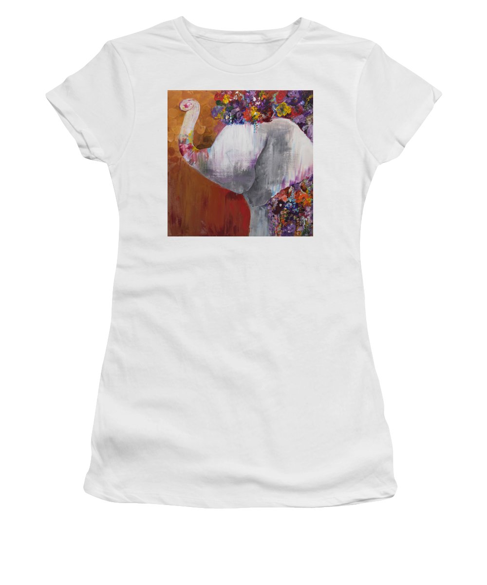 Flower Head - Elephant Collection - Women's T-Shirt