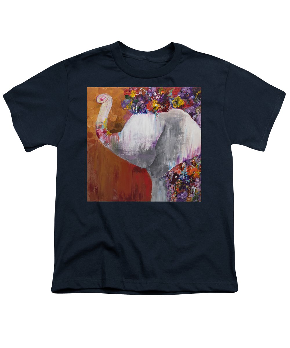 Flower Head - Elephant Collection - Youth T-Shirt