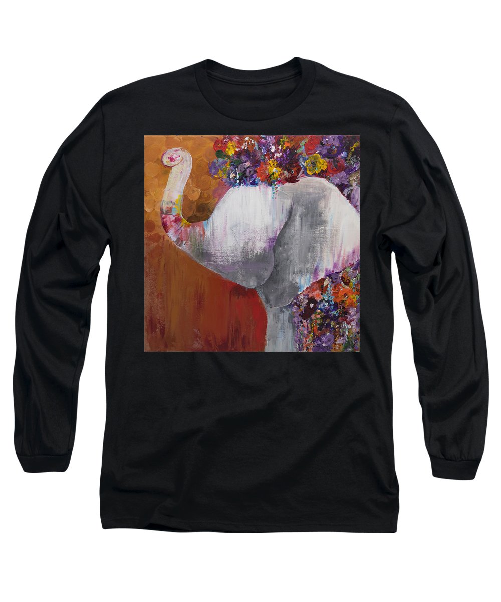 Flower Head - Elephant Collection - Long Sleeve T-Shirt