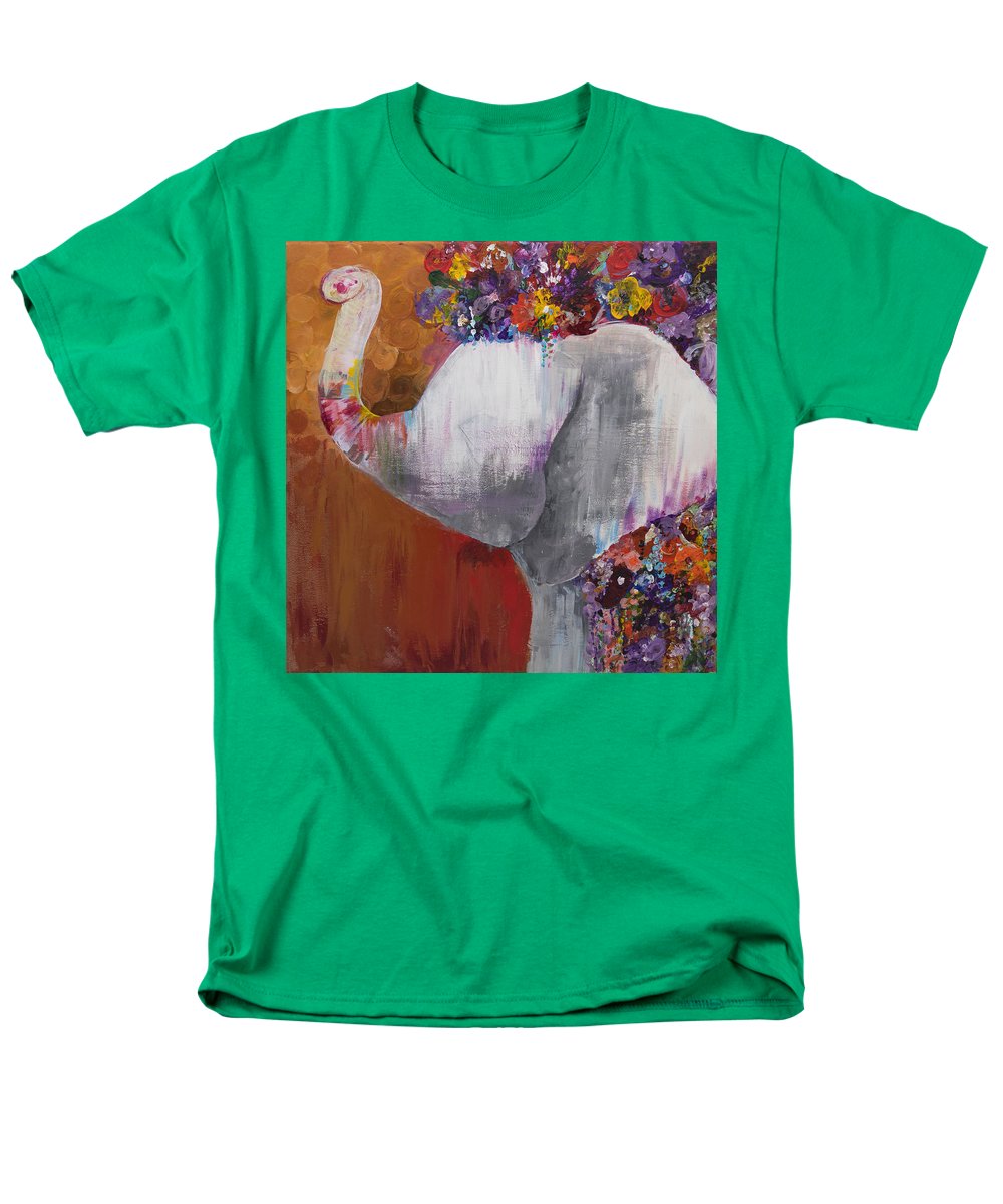 Flower Head - Elephant Collection - Men's T-Shirt  (Regular Fit)