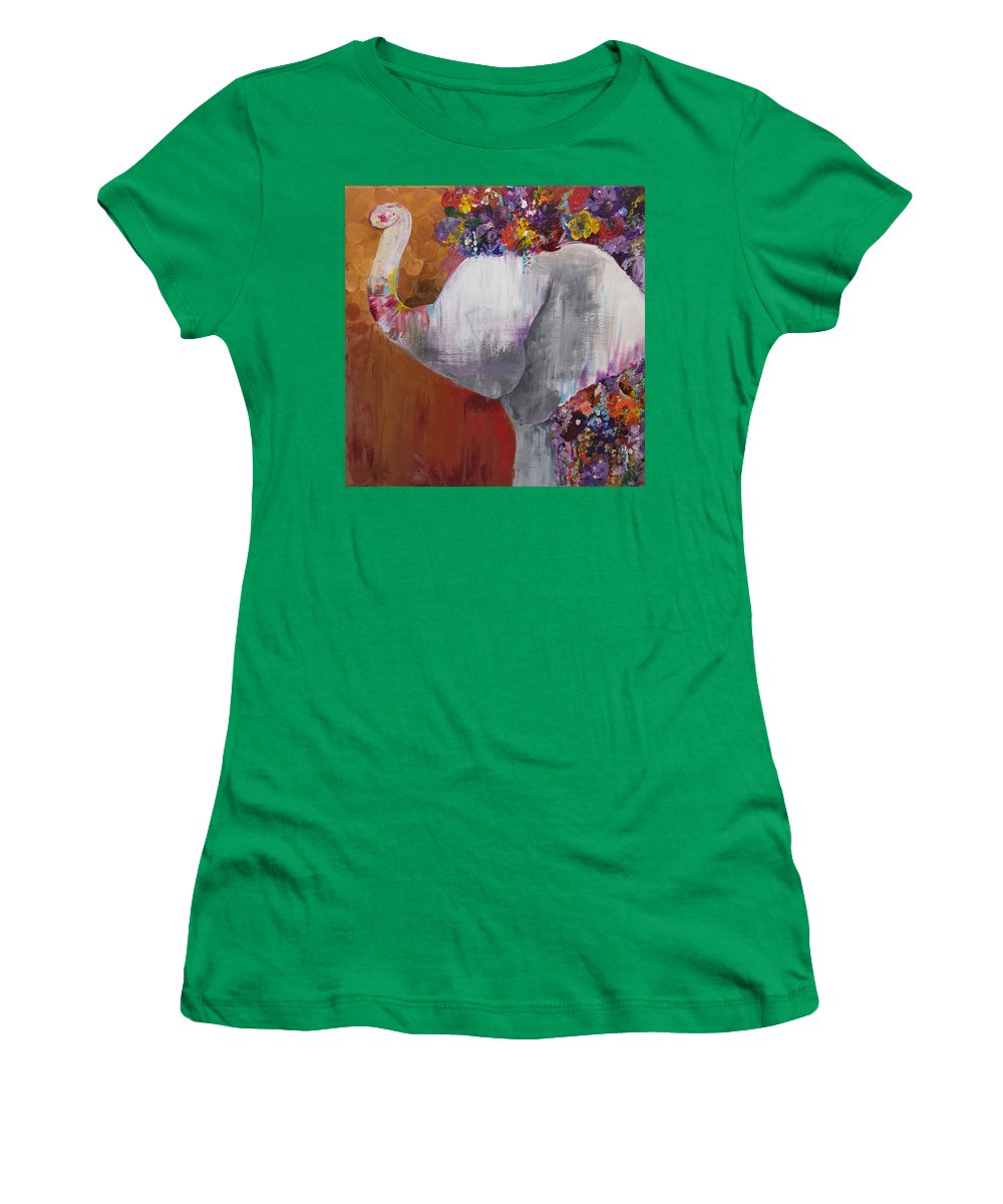 Flower Head - Elephant Collection - Women's T-Shirt