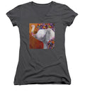 Flower Head - Elephant Collection - Women's V-Neck