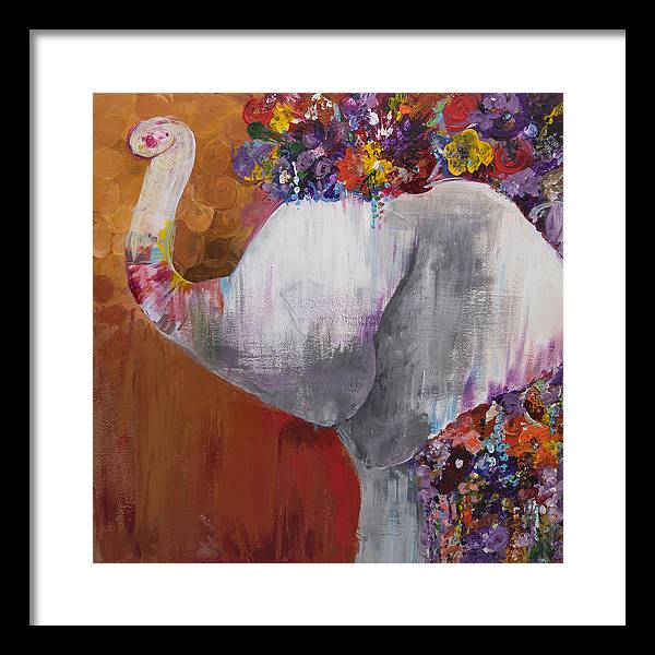 Flower Head - Elephant Collection - Framed Print