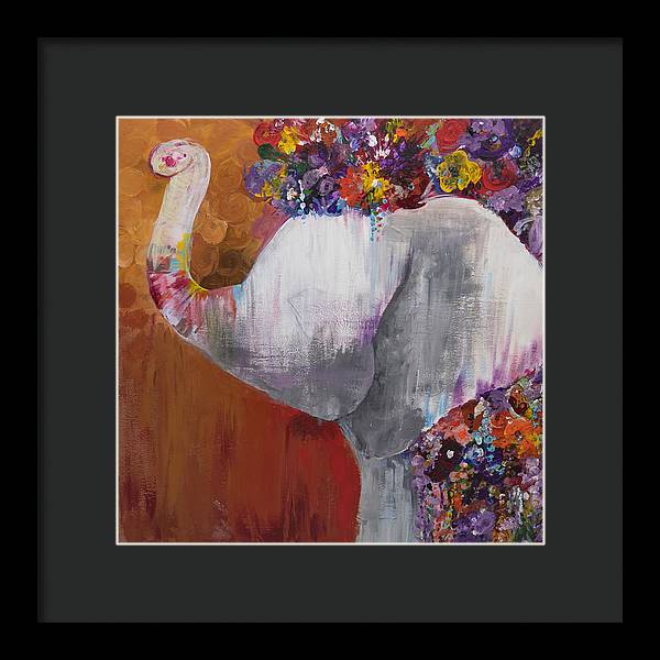 Flower Head - Elephant Collection - Framed Print