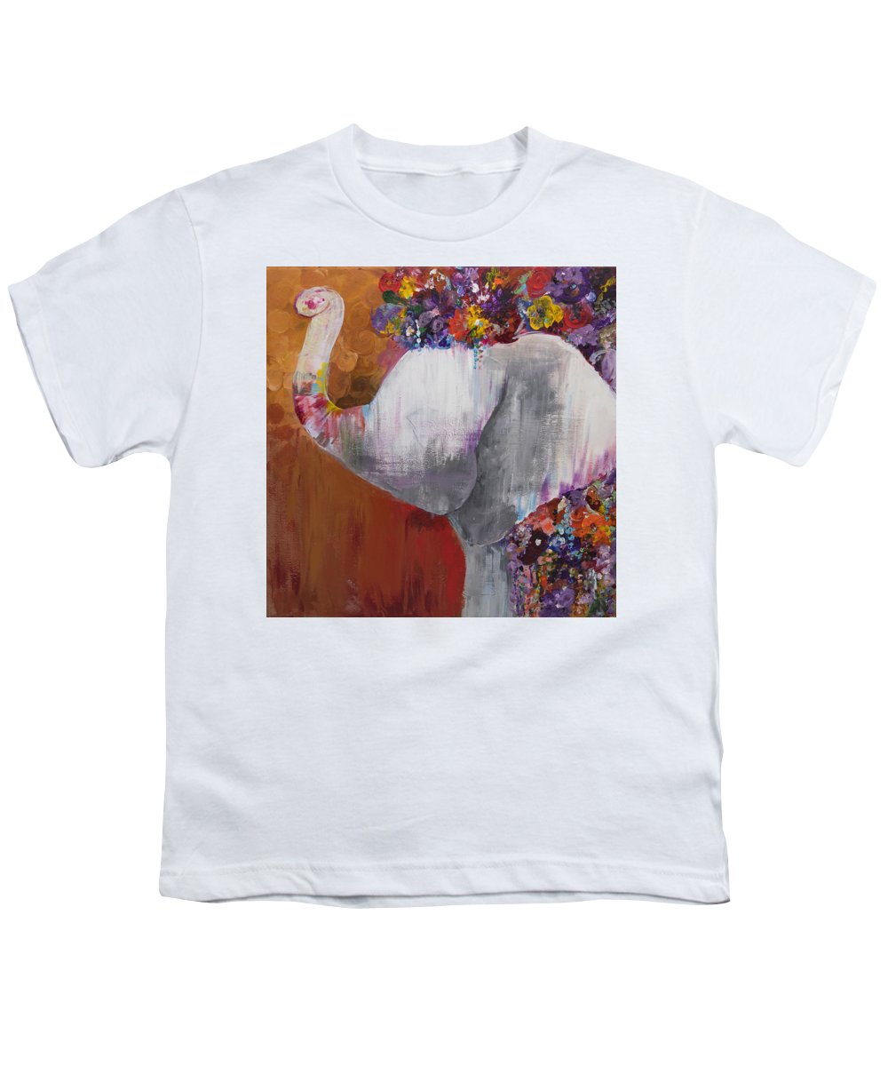 Flower Head - Elephant Collection - Youth T-Shirt