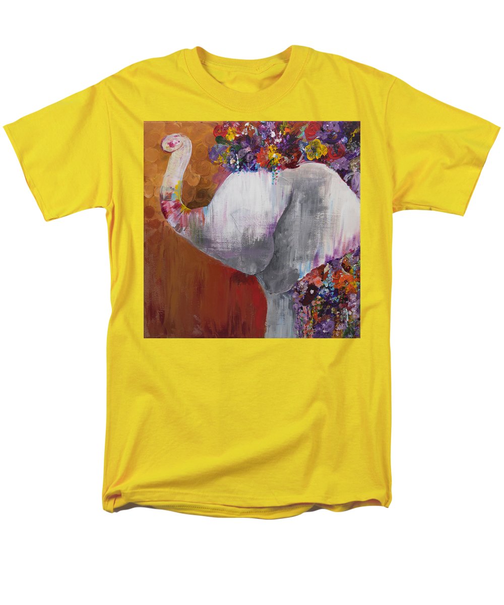 Flower Head - Elephant Collection - Men's T-Shirt  (Regular Fit)