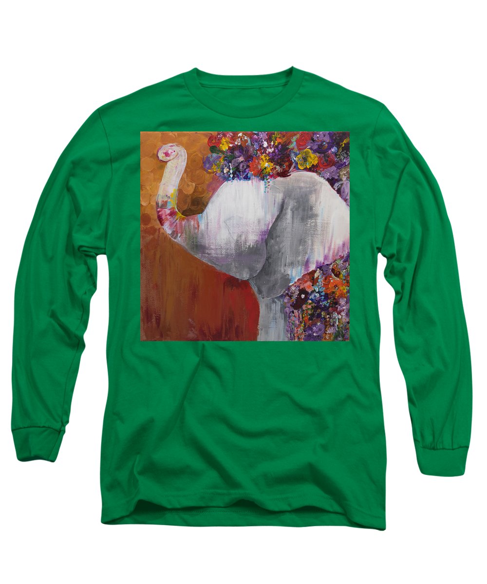 Flower Head - Elephant Collection - Long Sleeve T-Shirt