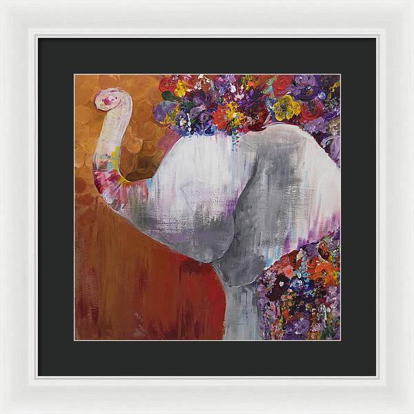 Flower Head - Elephant Collection - Framed Print