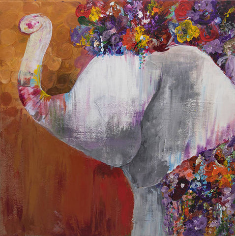 Flower Head - Elephant Collection - Art Print