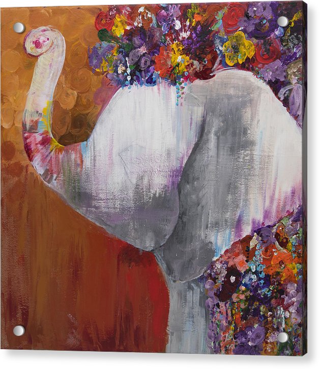 Flower Head - Elephant Collection - Acrylic Print