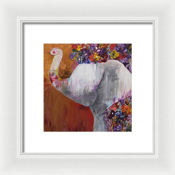 Flower Head - Elephant Collection - Framed Print