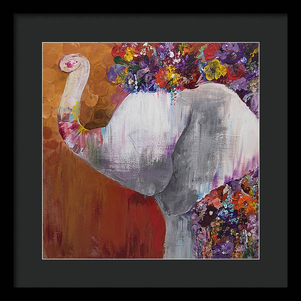 Flower Head - Elephant Collection - Framed Print