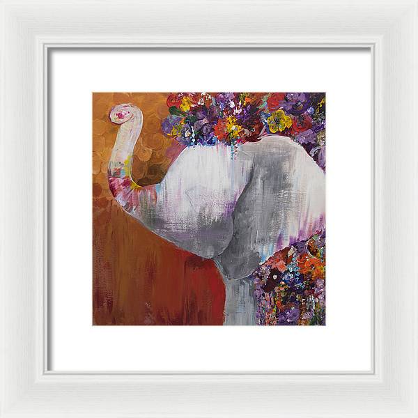 Flower Head - Elephant Collection - Framed Print