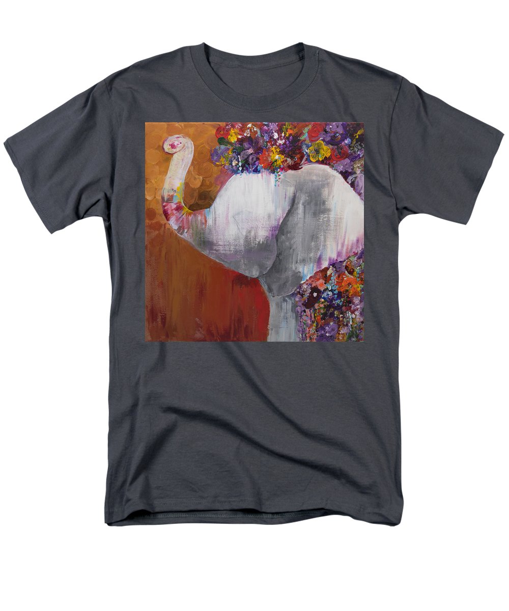 Flower Head - Elephant Collection - Men's T-Shirt  (Regular Fit)