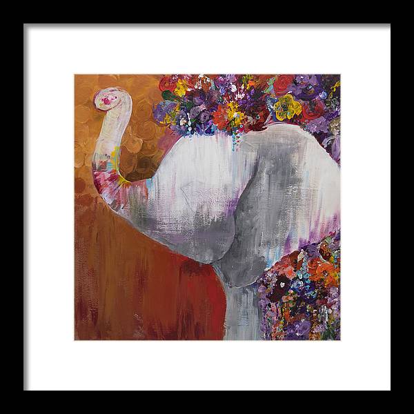 Flower Head - Elephant Collection - Framed Print