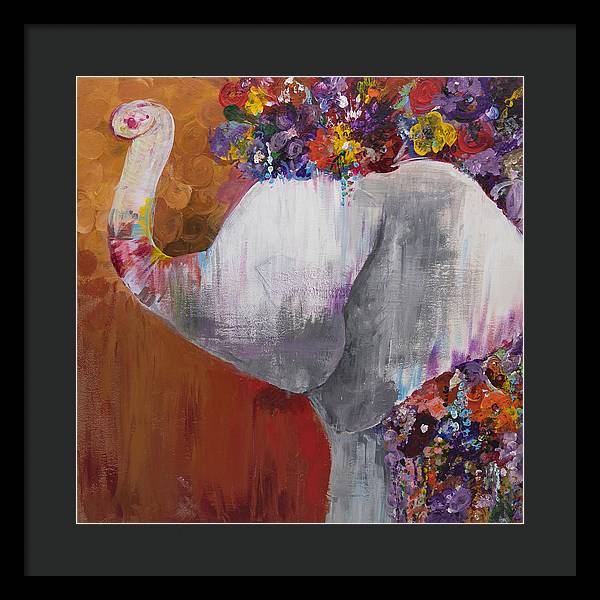 Flower Head - Elephant Collection - Framed Print