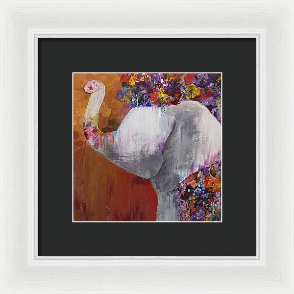 Flower Head - Elephant Collection - Framed Print