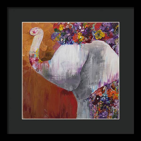 Flower Head - Elephant Collection - Framed Print