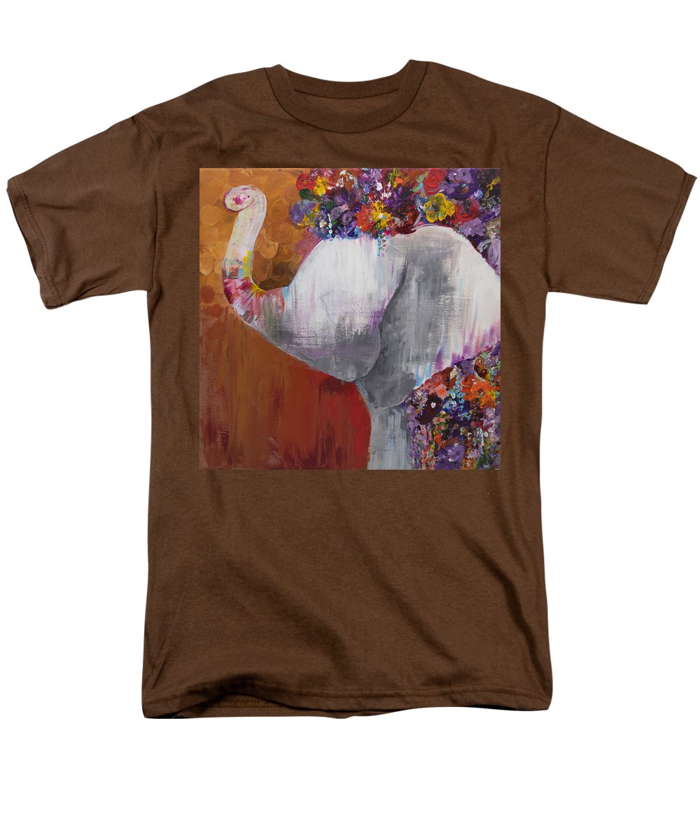 Flower Head - Elephant Collection - Men's T-Shirt  (Regular Fit)