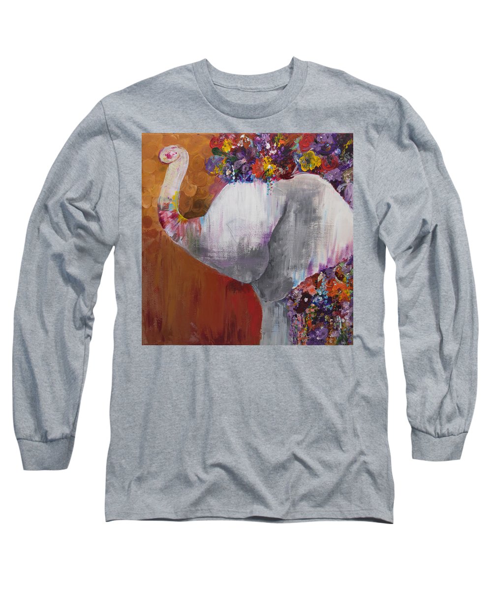 Flower Head - Elephant Collection - Long Sleeve T-Shirt