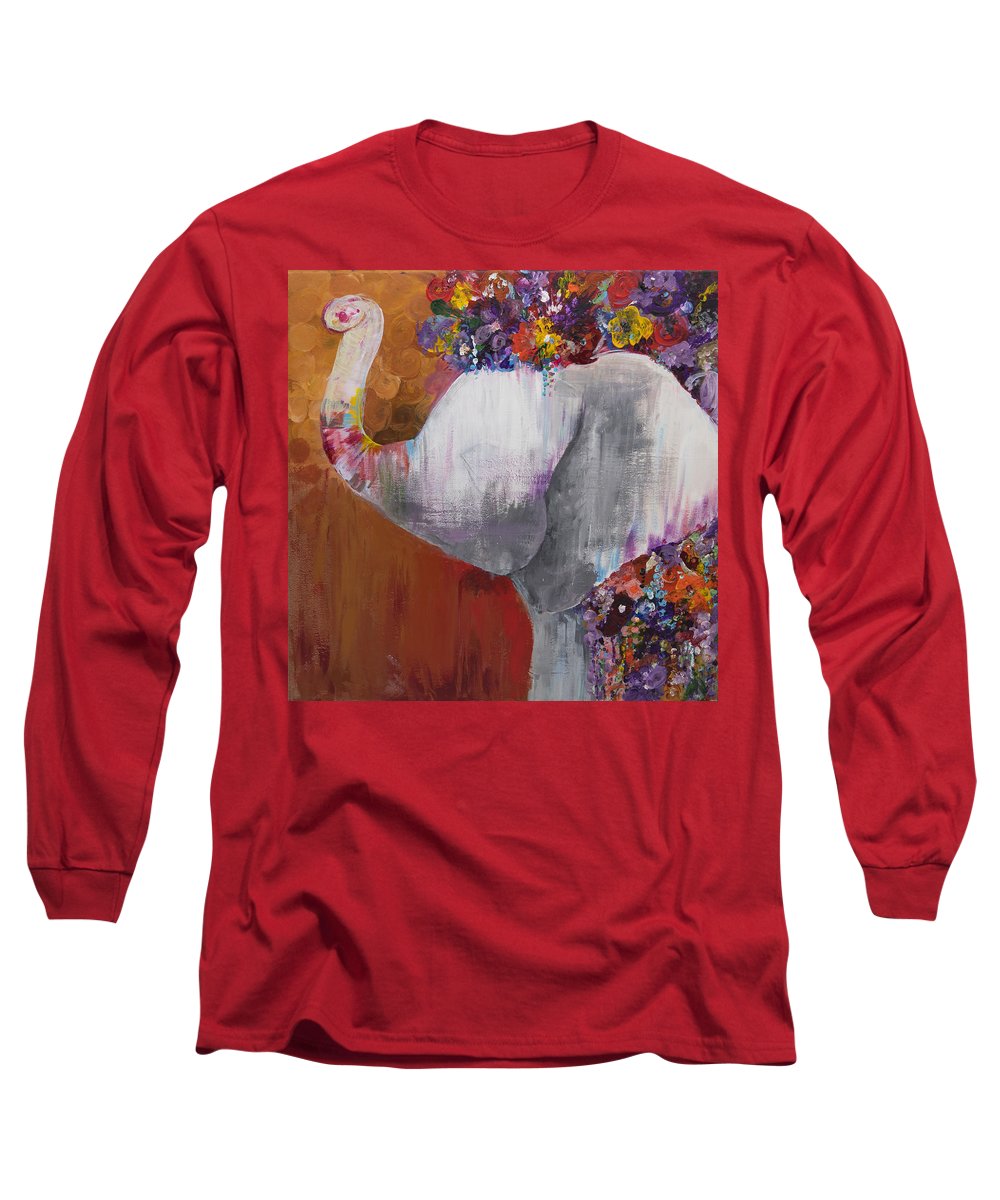 Flower Head - Elephant Collection - Long Sleeve T-Shirt