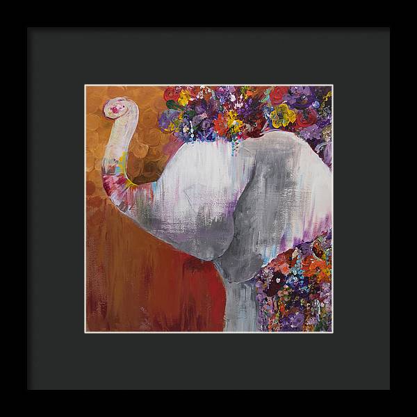 Flower Head - Elephant Collection - Framed Print