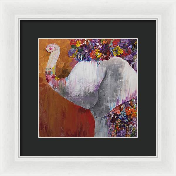 Flower Head - Elephant Collection - Framed Print