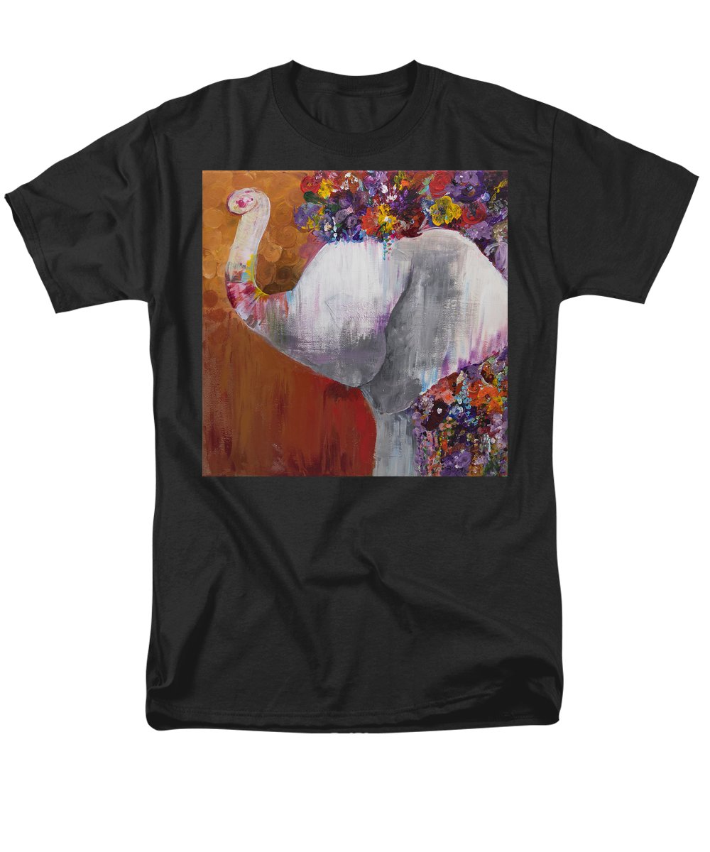 Flower Head - Elephant Collection - Men's T-Shirt  (Regular Fit)