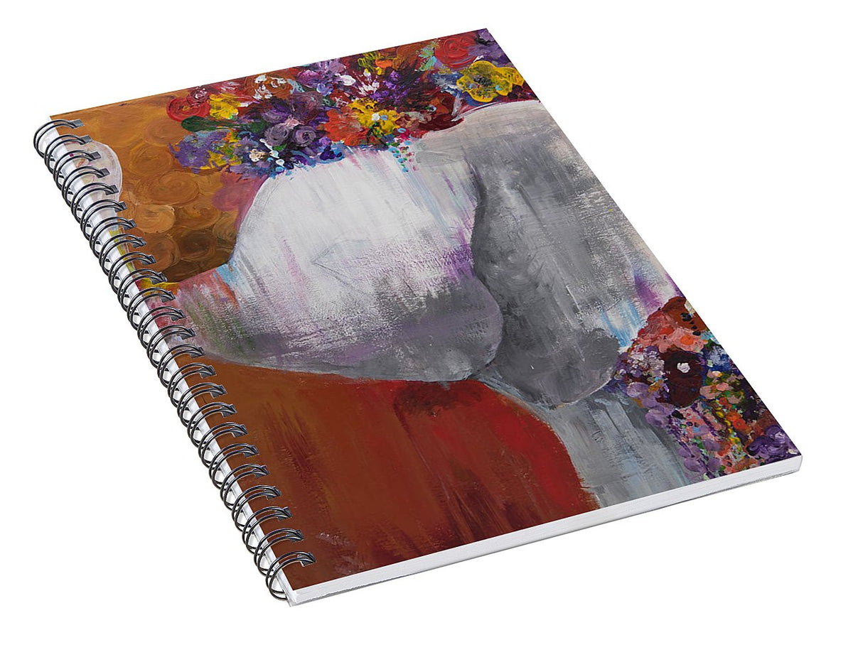 Flower Head - Elephant Collection - Spiral Notebook