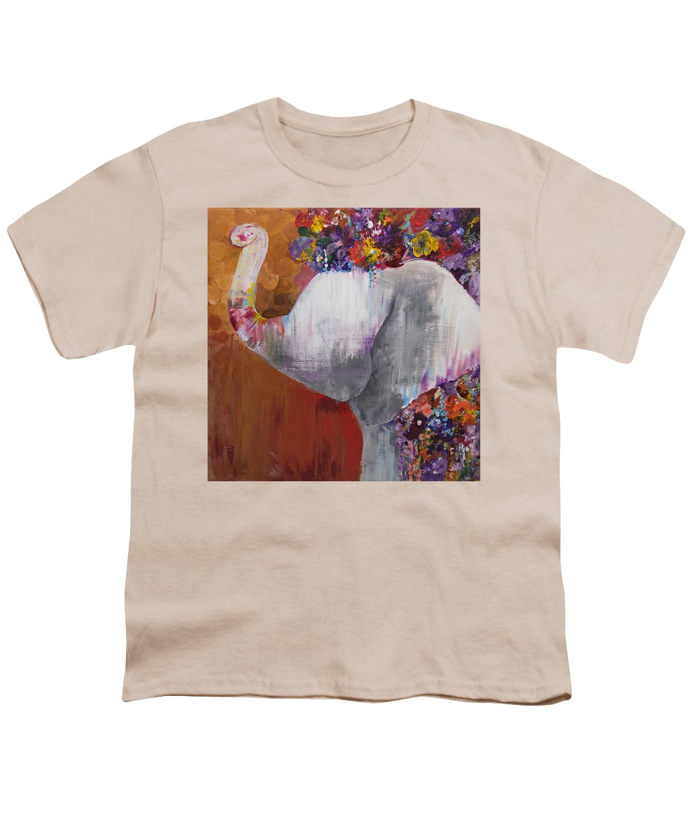 Flower Head - Elephant Collection - Youth T-Shirt