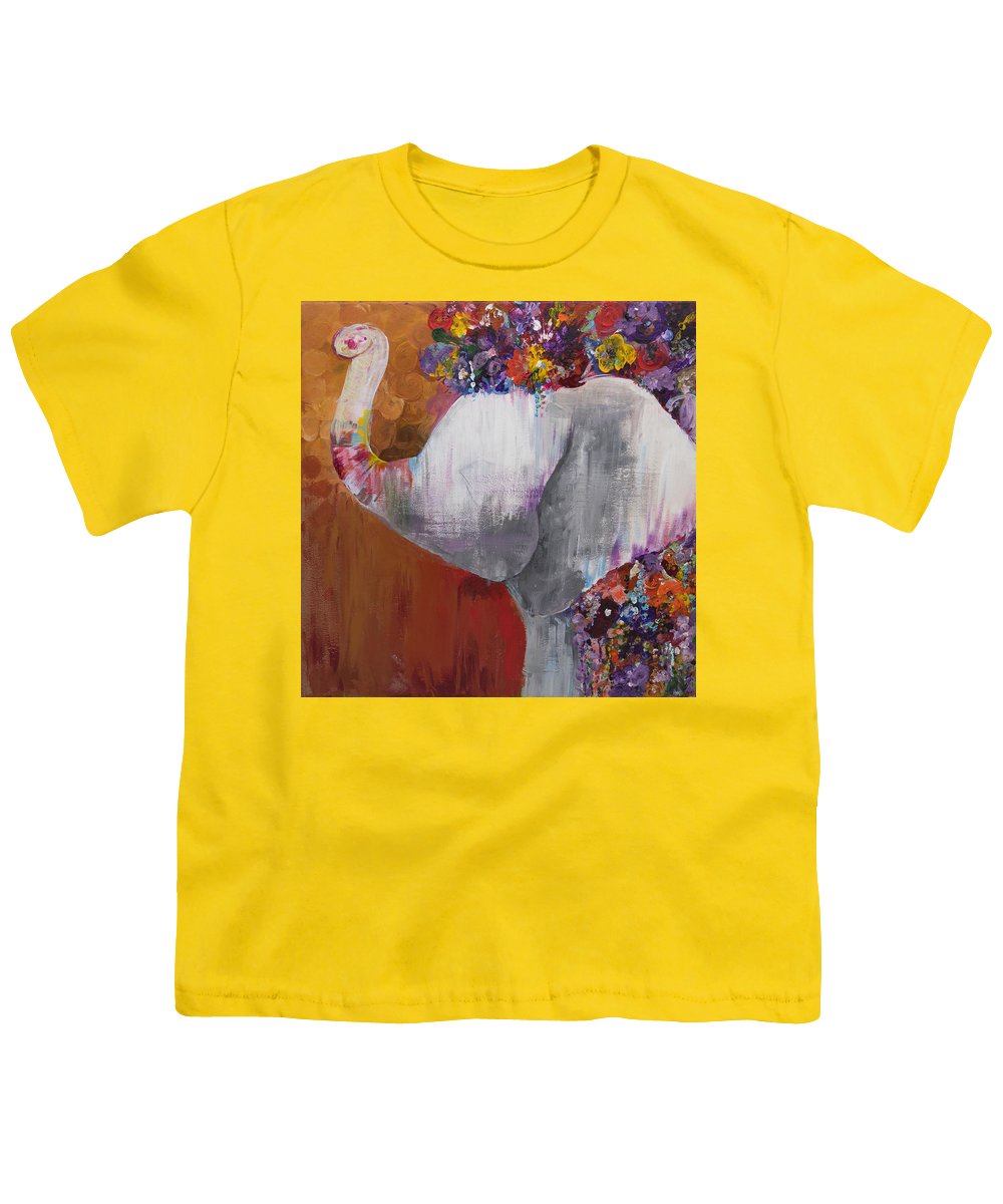 Flower Head - Elephant Collection - Youth T-Shirt