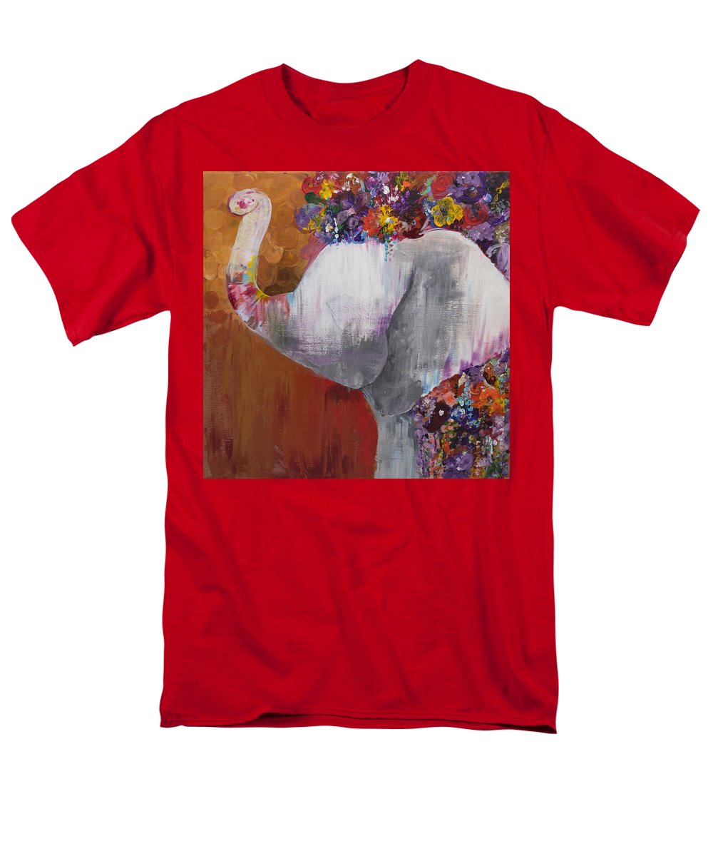 Flower Head - Elephant Collection - Men's T-Shirt  (Regular Fit)