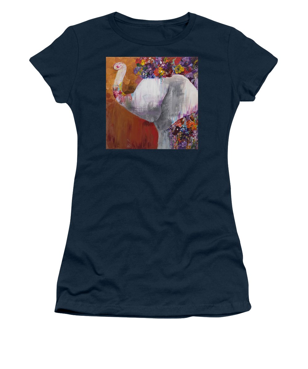 Flower Head - Elephant Collection - Women's T-Shirt