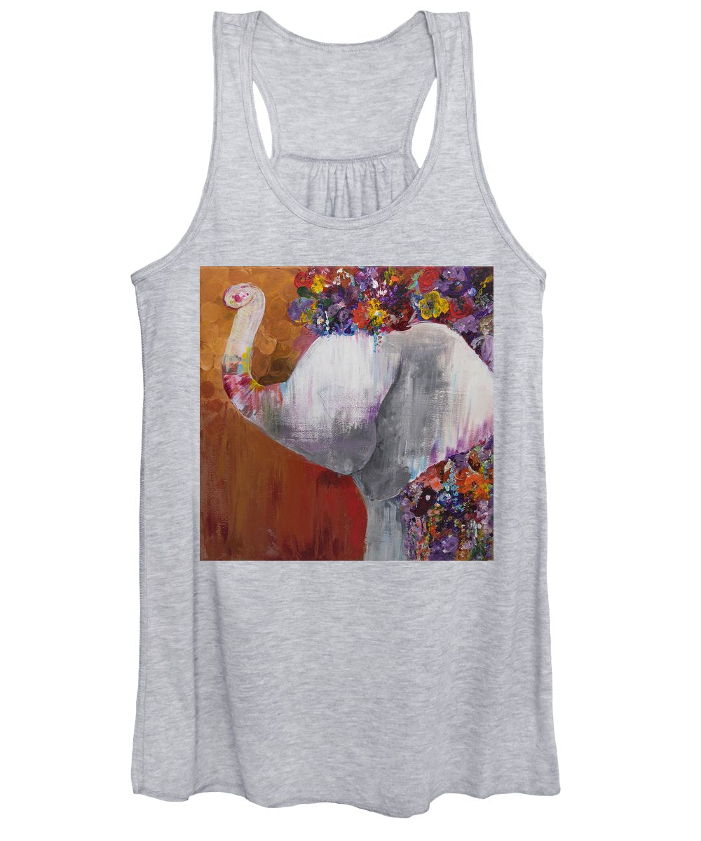 Flower Head - Elephant Collection - Women's Tank Top