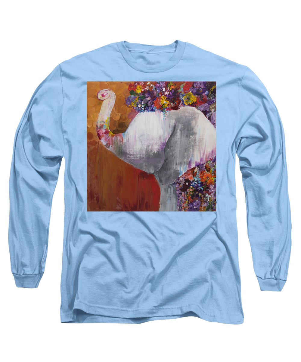 Flower Head - Elephant Collection - Long Sleeve T-Shirt