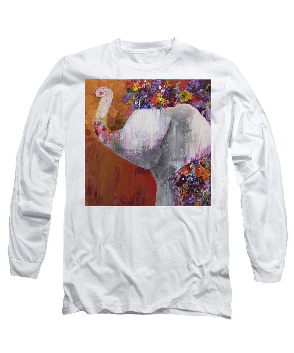 Flower Head - Elephant Collection - Long Sleeve T-Shirt