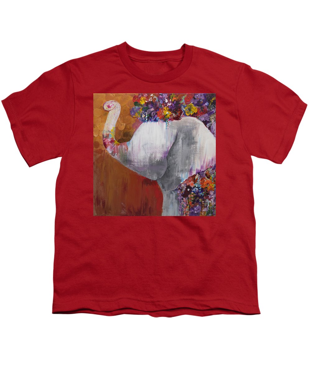 Flower Head - Elephant Collection - Youth T-Shirt