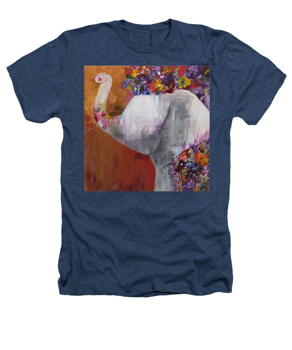 Flower Head - Elephant Collection - Heathers T-Shirt