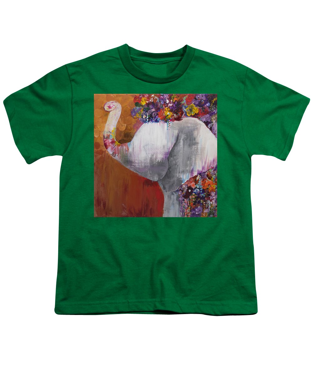 Flower Head - Elephant Collection - Youth T-Shirt