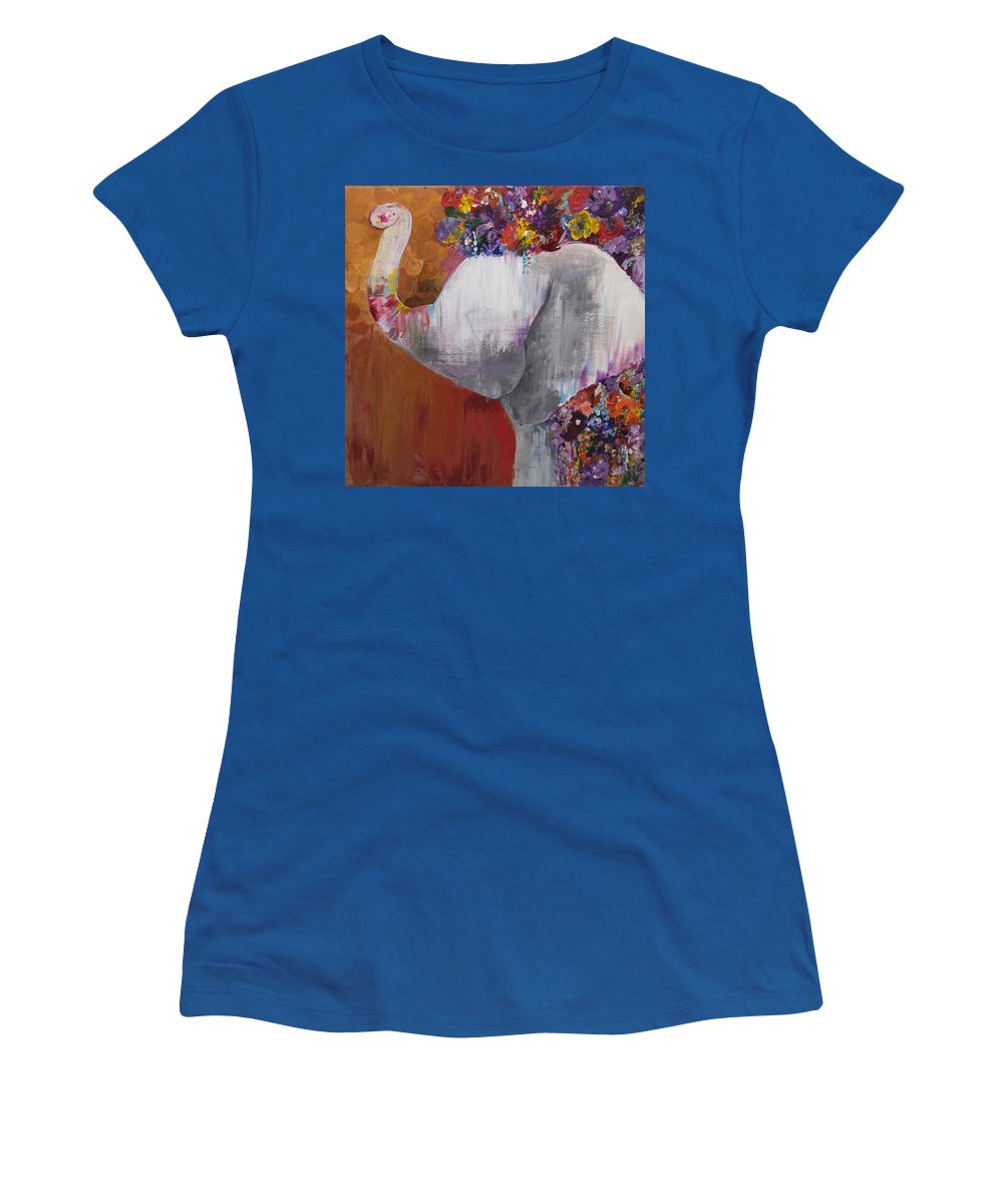 Flower Head - Elephant Collection - Women's T-Shirt