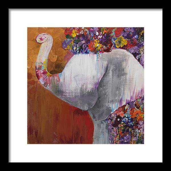 Flower Head - Elephant Collection - Framed Print