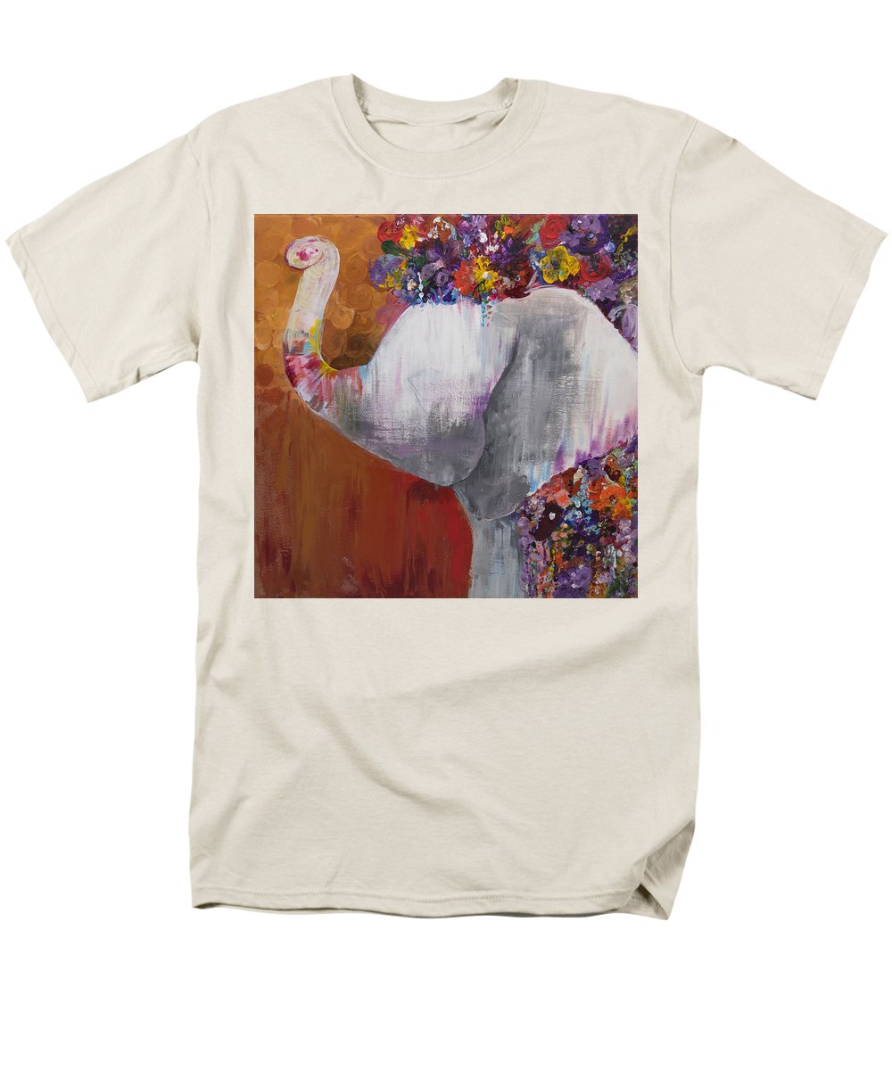 Flower Head - Elephant Collection - Men's T-Shirt  (Regular Fit)