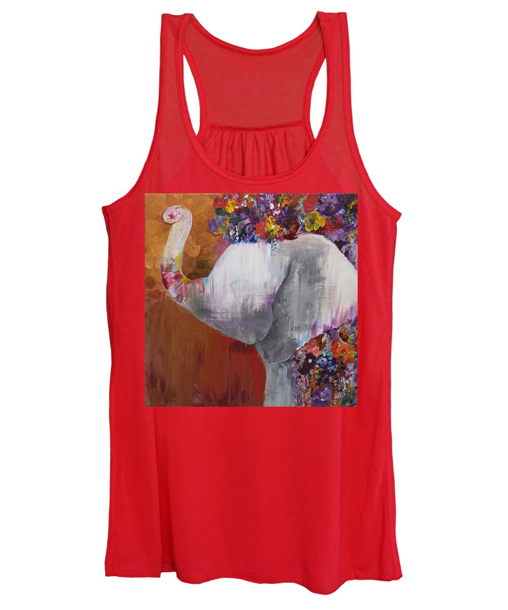 Flower Head - Elephant Collection - Women's Tank Top