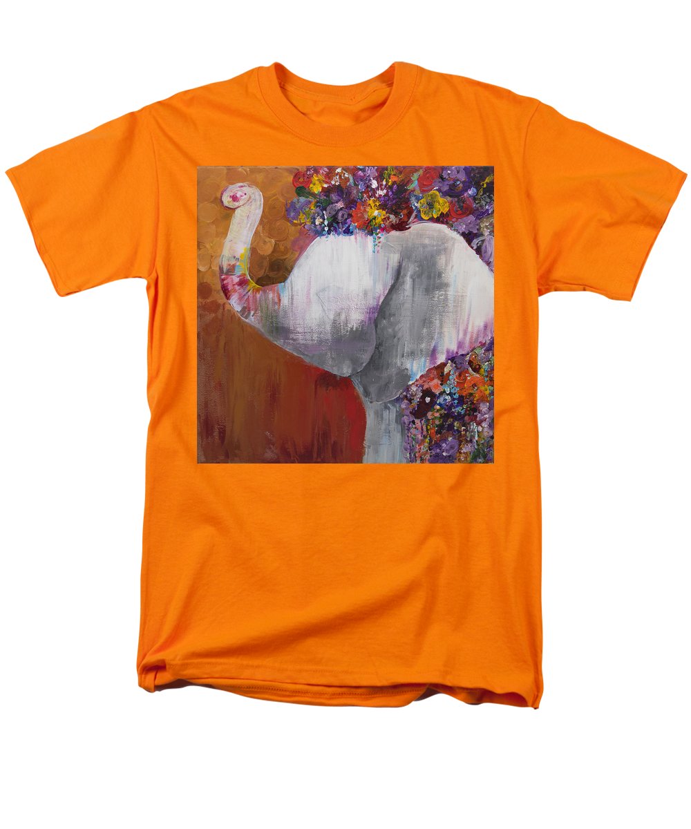 Flower Head - Elephant Collection - Men's T-Shirt  (Regular Fit)