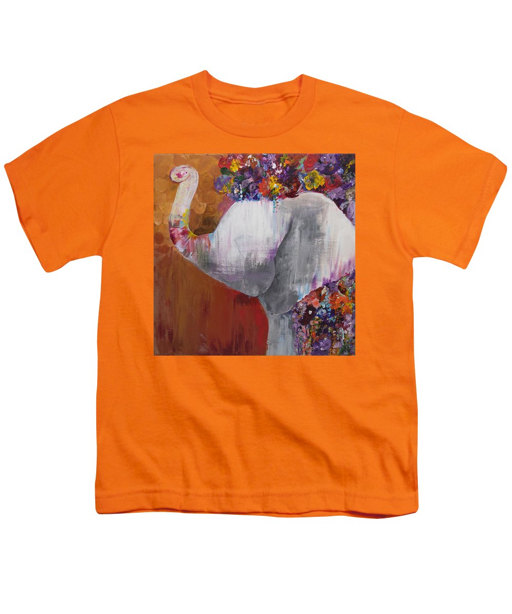 Flower Head - Elephant Collection - Youth T-Shirt