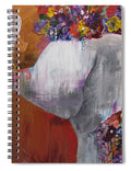 Flower Head - Elephant Collection - Spiral Notebook