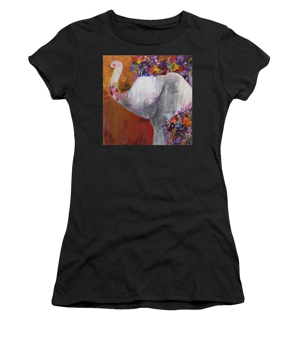 Flower Head - Elephant Collection - Women's T-Shirt