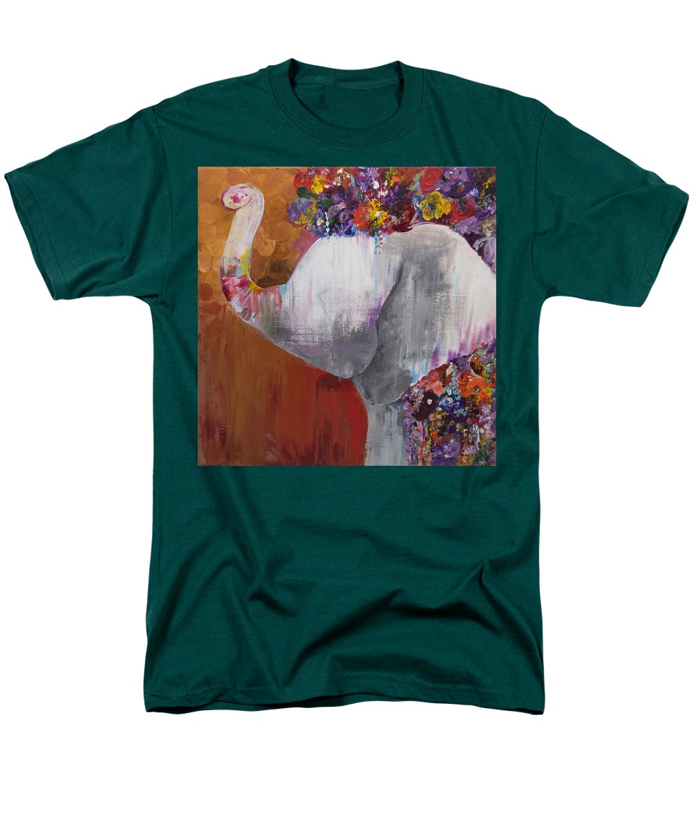 Flower Head - Elephant Collection - Men's T-Shirt  (Regular Fit)